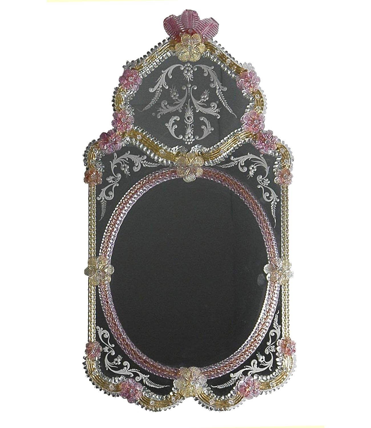 Specchio di Murano Orchidea