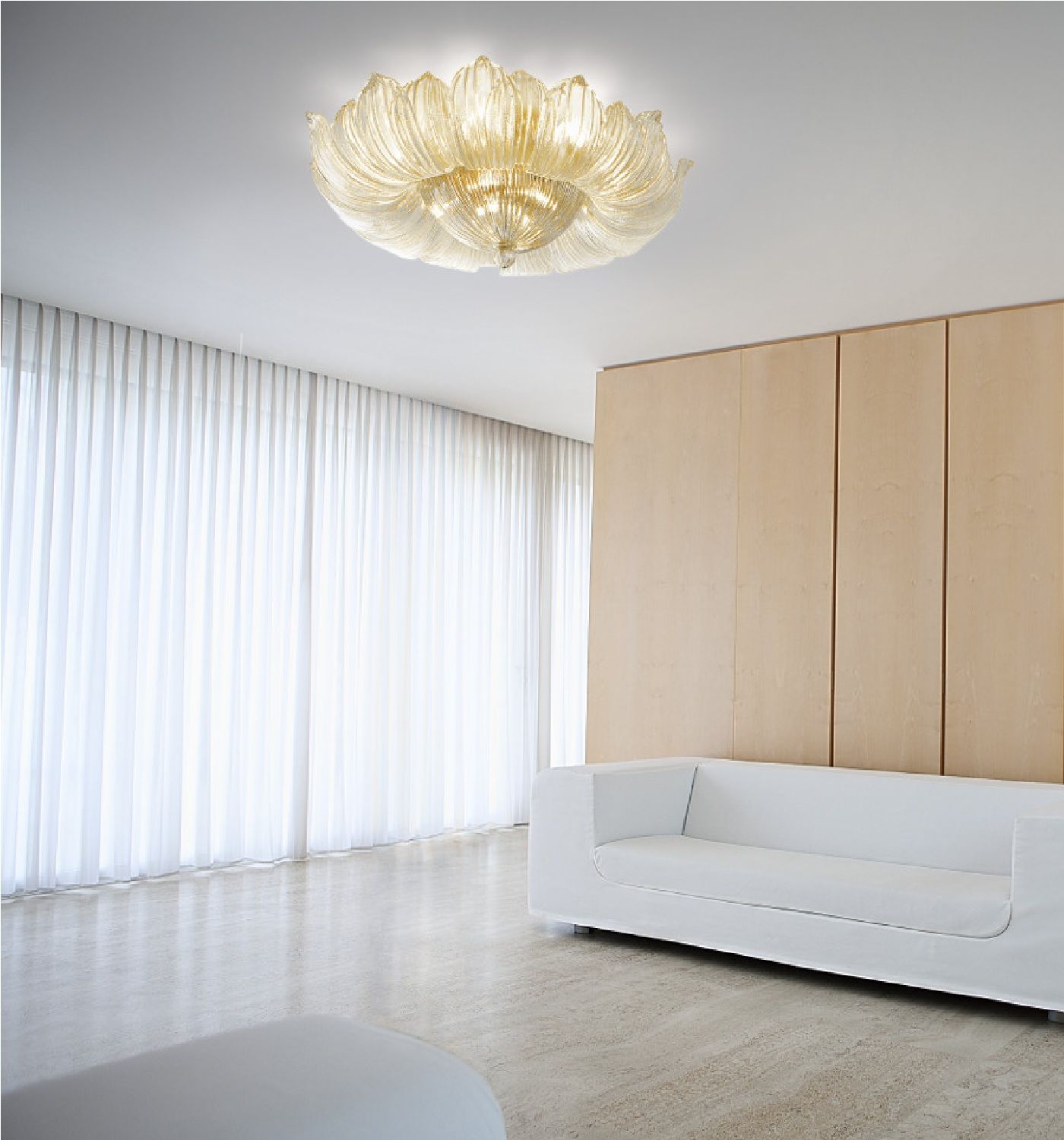 Murano Glass Ceiling Lamp Atollo MuranoLampStore