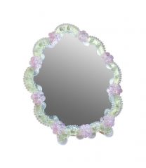 Specchio da Tavolo Fioretto rosa