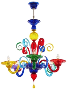 Murano Glass chandeliers in Modern Design